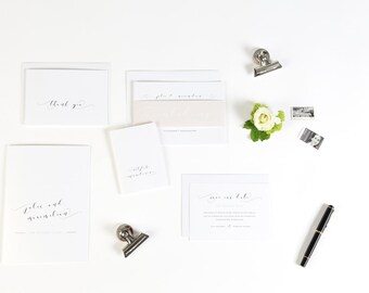 Invitation wedding including banner and envelope elegant in egg shell