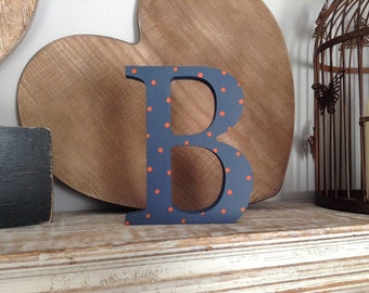 Hand-painted Wooden Letter B - Freestanding - Georgian Font - Various sizes, finishes and colours