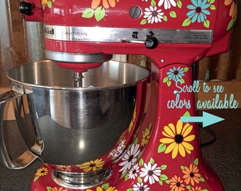 Kitchen Mixer Decals, Wildflower Decals for Mixer,African Daisy Decals, Gifts for Bakers,Mixer Stickers,Kitchen Aid decals, Appliance Decal