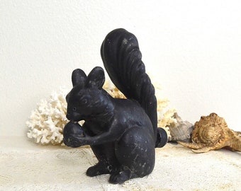 vintage squirrel sprinkler black cast metal cast iron squirrel water sprinkler