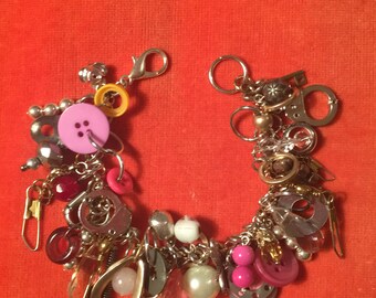 Pink FOUND Charm Bracelet
