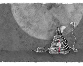 Snake charmer. Illustration