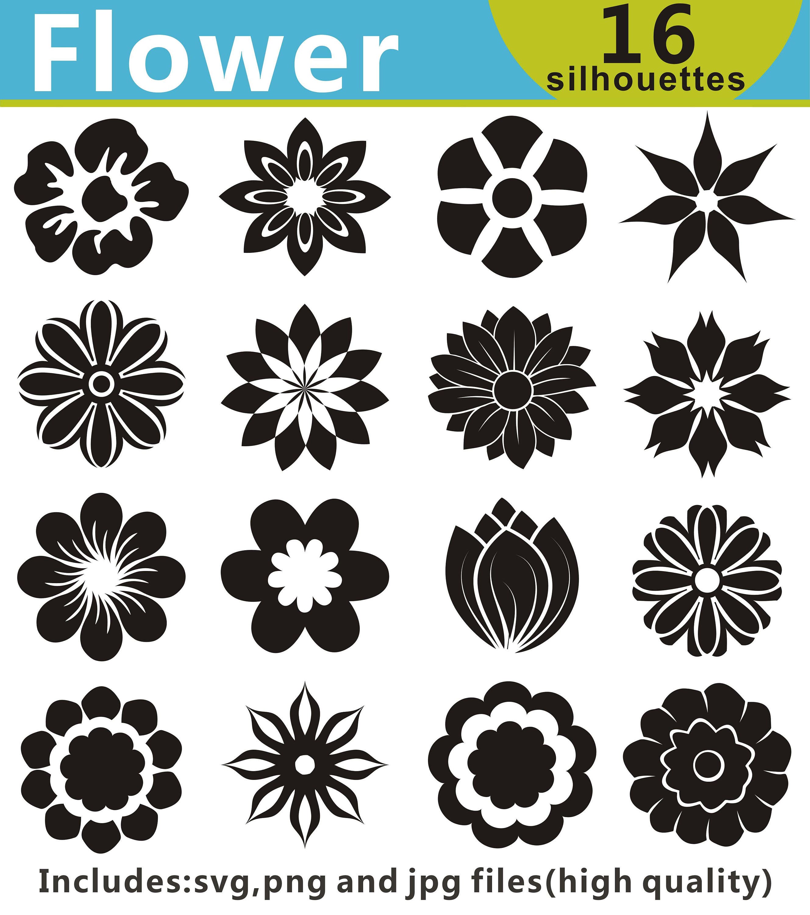 Download Flower SVG Flower Silhouette Clipart Flower Clip Art