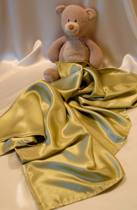 PURE Silk Baby Blanket Color Choices Charmeuse Silk Double