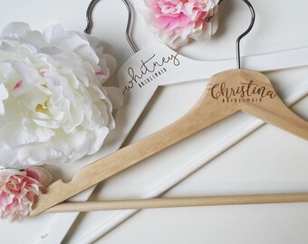 Laser Engraved Bride Hanger, Bridesmaid Hangers, Maid of Honor, Mother of the Bride, Mother of the Groom Hanger
