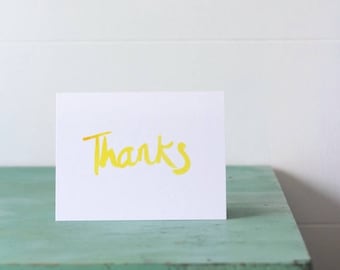 Thanks greeting card- 4 x 6