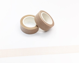 Vintage Grid Paper Washi Tape - Planner/Journal/Travel Notes Series