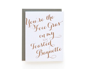 Foie Gras - letterpress card
