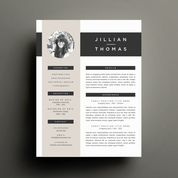 creative resume template and cover letter template for word creative resume and cover letter templates