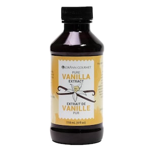Pure Vanilla Extract, Natural, 4 oz, by LorAnn, No Added Corn Syrup or Sugar