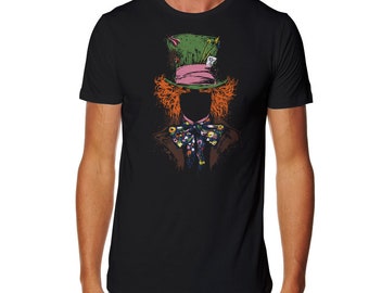 Mad Hatter T-shirt - Cheshire Cat T-shirt - Alice T-shirt - Wonderland T-shirt - Alice in Wonderland T-shirt - Cat T-shirt - Hatter Shirt