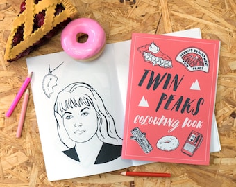 Twin Peaks Colouring Book, black lodge, log lady, adult colouring book, colouring pages, coloring book, stocking filler, twin peaks return