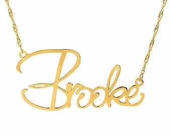 Name Plate Necklace "Brooke"