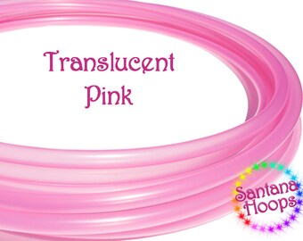 3/4" Translucent Pink Polypro Hula Hoop