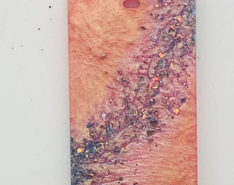 Resin Necklace Pendant, Glitter, Opal