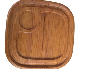 Mid-century teak serving tray