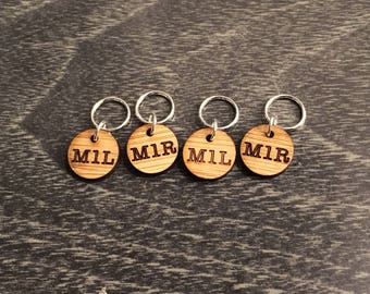 Increase stitch markers for knittting - bamboo
