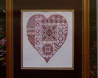 Cross Stitch Pattern | Turquoise Graphics & Designs DEEPEST LOVE Heart Valentine's Day - Counted Cross Stitch