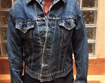 Cool 60's/70's Vintage Levi's Denim Jacket - Perfectly Worn In Type 3/Trucker Style - "Big E" Label