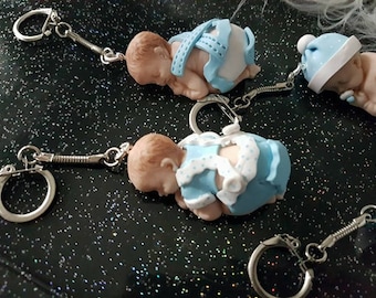 key ring with baby in your choice