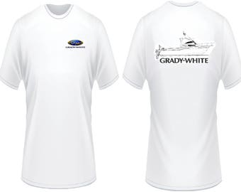 Grady White Boats Line Drawing T-Shirt
