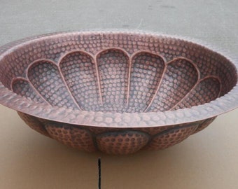 Handmade classic copper vanity sink