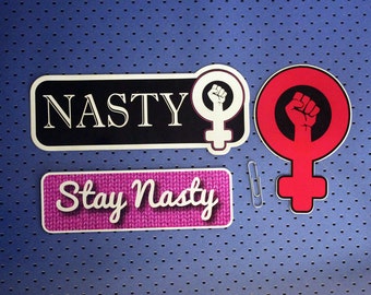 Nasty Feminist Sticker Set