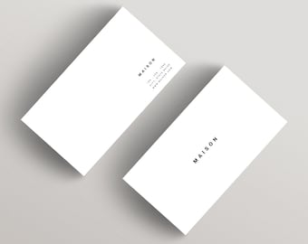 Maison | Minimalist Business Card Template | Business Card Template