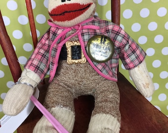 Sock Monkey - Vintage - "Lester Earl"