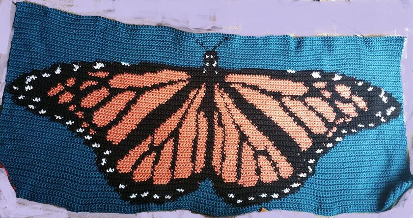 Monarch Butterfly Crochet Pattern Only