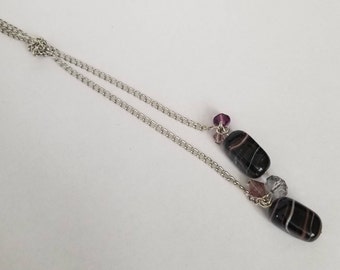 Purple Lariat Necklace