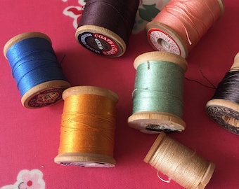 Vintage Coats and Clark, JP Coats And Warren thread and spools