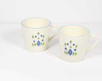 Stetson Marcrest Swiss Alpine Chalet Mugs - Set of 2 Vintage Coffee Cups