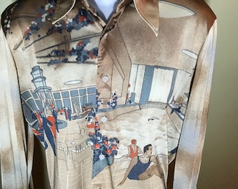 Nik Nik mens medium bathing picture shirt!!
