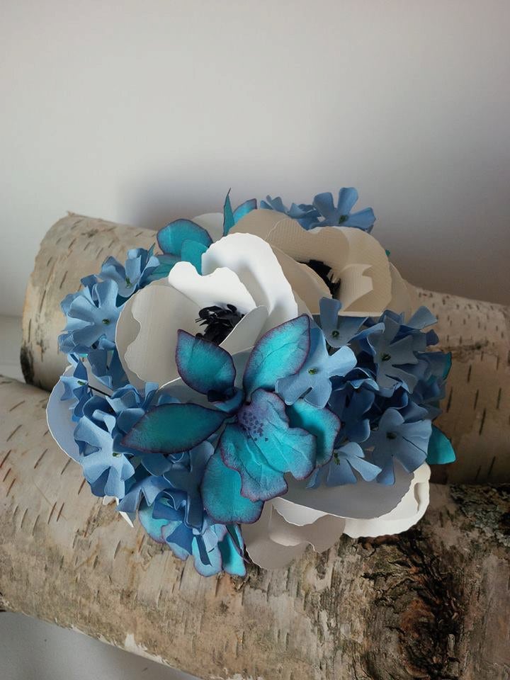 Blue Orchid Wedding Cake Topper Blue Orchid Wedding Cake Topper