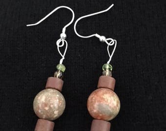 Unikite Bead Earrings