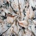 new arrival 2 patterns ink brush abstract flower beige yellow pink flower gray leaf white chiffon fabric by yard