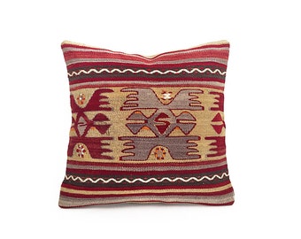 woven pillow, decorative pillows, throw pillow, decorative pillow, wool pillow cover, hand woven pillow, kilim pillow, home decor
