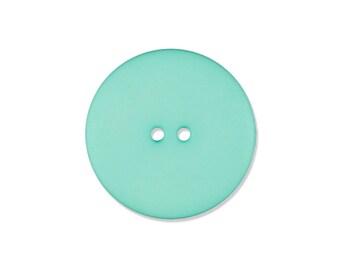 Button 2-hole mint Matt 25 mm