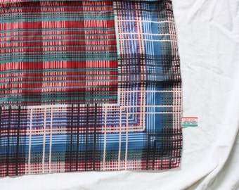 Vintage 1960s Plaid Scarf