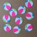 10 - 1 1/2 inch tall Beach Ball Die Cuts Set 13