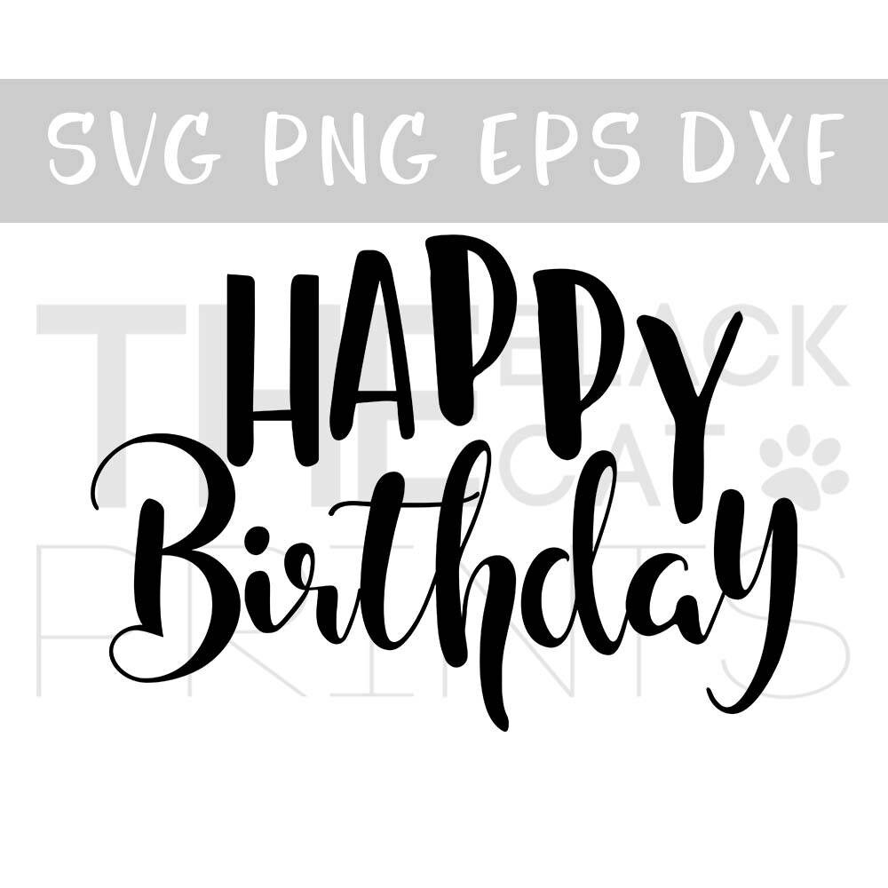 Svg file Happy Birthday Svg kids Birthday lettering svg DIY