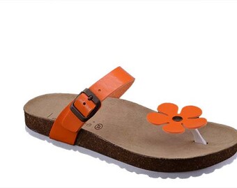 Women's Summer slippers solid color 100% Made in Italy