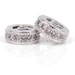 Bulk x 10pcs- 8mm/10mm/12mm Micro Pave CZ Roundelle Spacer Beads, Silver Black Gold Rose Gold CZ Spacer Bead,High Quality