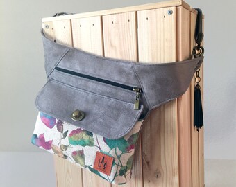Fanny pack, Travel purse bag, hip bag, cotton fanny pack, women's fanny pack, woman bag, fabric bag, fabric fanny pack,