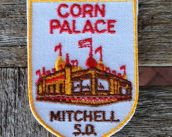 Corn Palace Mitchell South Dakota Vintage Souvenir Travel Patch from Voyager - LAST ONE!