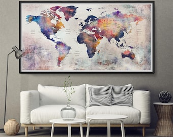 push pin personalized world map push pin travel map for push pins map with cities push
