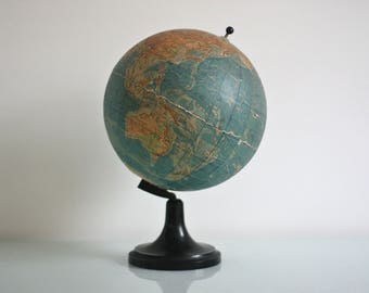 Vintage Soviet Globe - Soviet Atlas - Soviet Table Decor - Earth Globe- Made in USSR