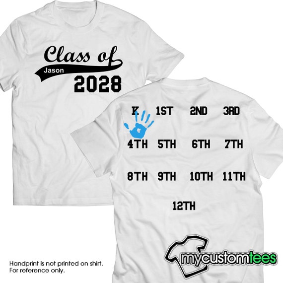 Custom Class of 2027 2028 2029 2030 Back to School Years
