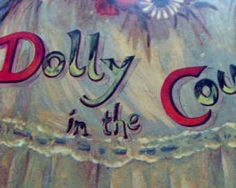 Vintage Story Book Dolly in the Country